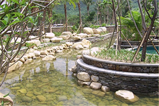 三亚石梅湾大酒店鱼池