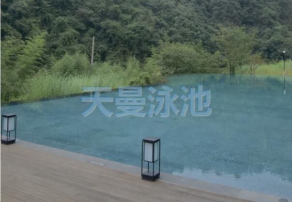绍兴新昌安岚酒店无边泳池，映射美好生活
