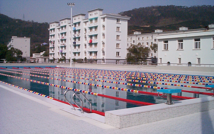 标准泳池水面之全景
